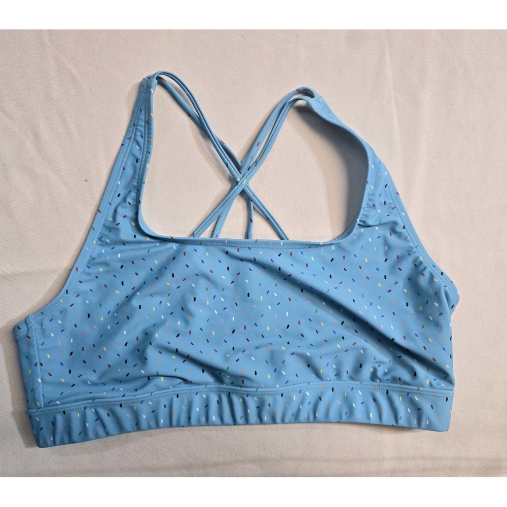 Humankind Target Take Pride Swim Top Blue Sprinkles Adult Size XL